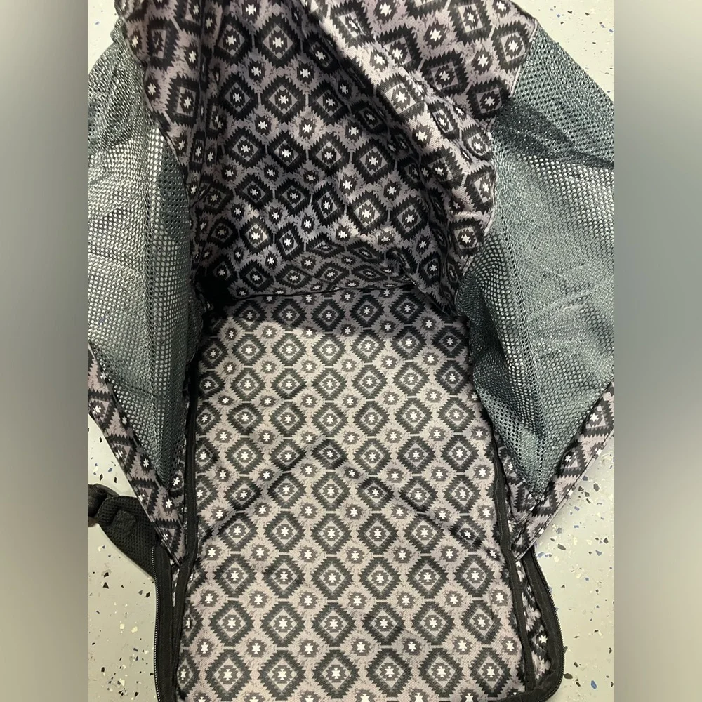 Monbebe Bolt Diaper Bag Backpack with Bassinet Changing Station Urban Boho Black